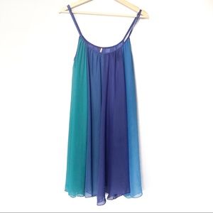 Free People Hues of Blues Slip Sundress